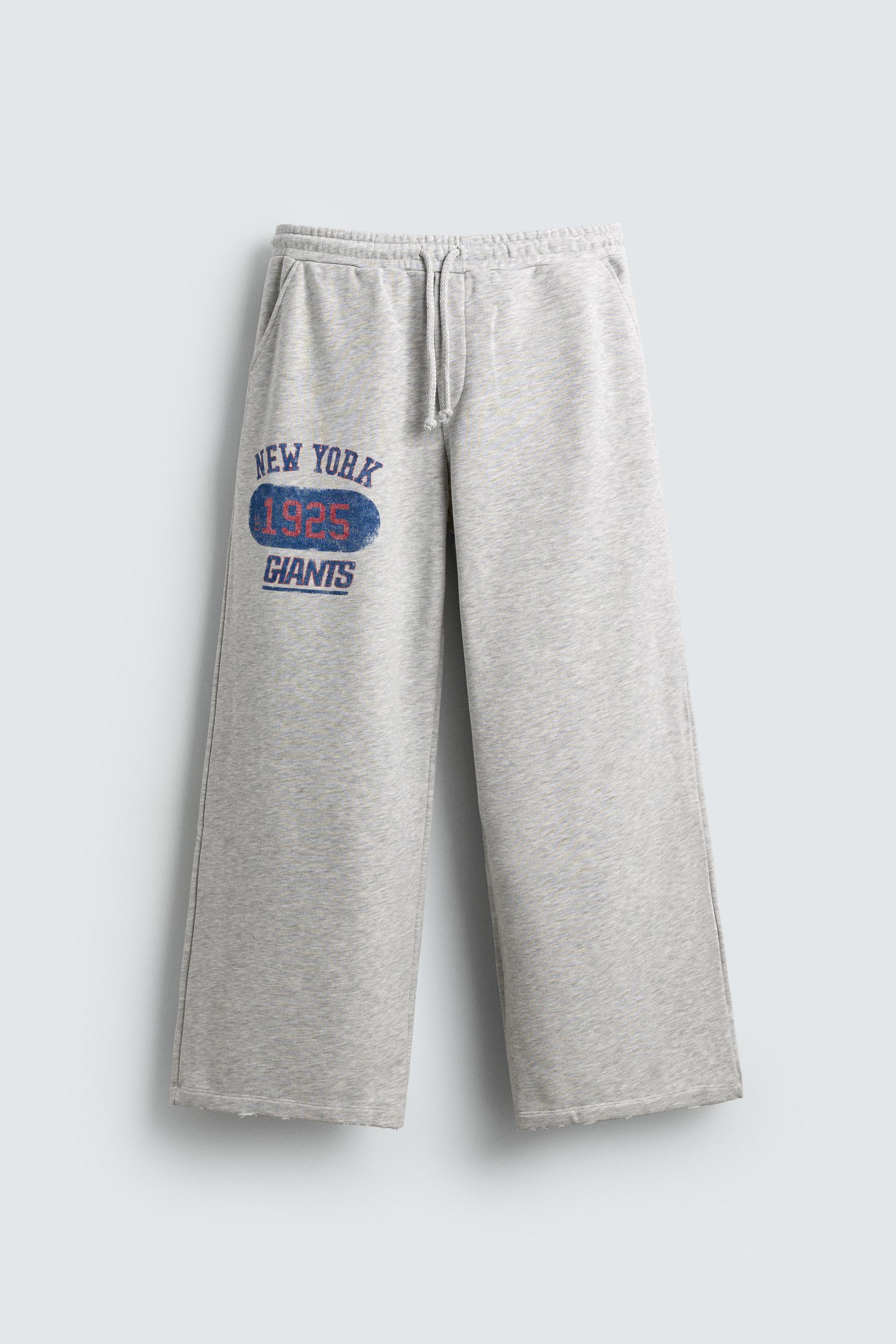 NFL NEW YORK GIANTS WIDE FIT JOGGER PANTS